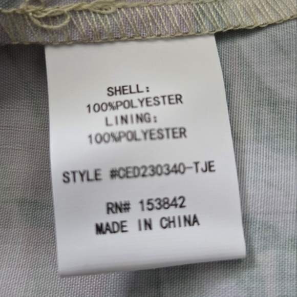 NWT - Melloday Yellow/Pink Floral Printed Puff Sleeve Woven Maxi Dress - Size L - Picture 12 of 14